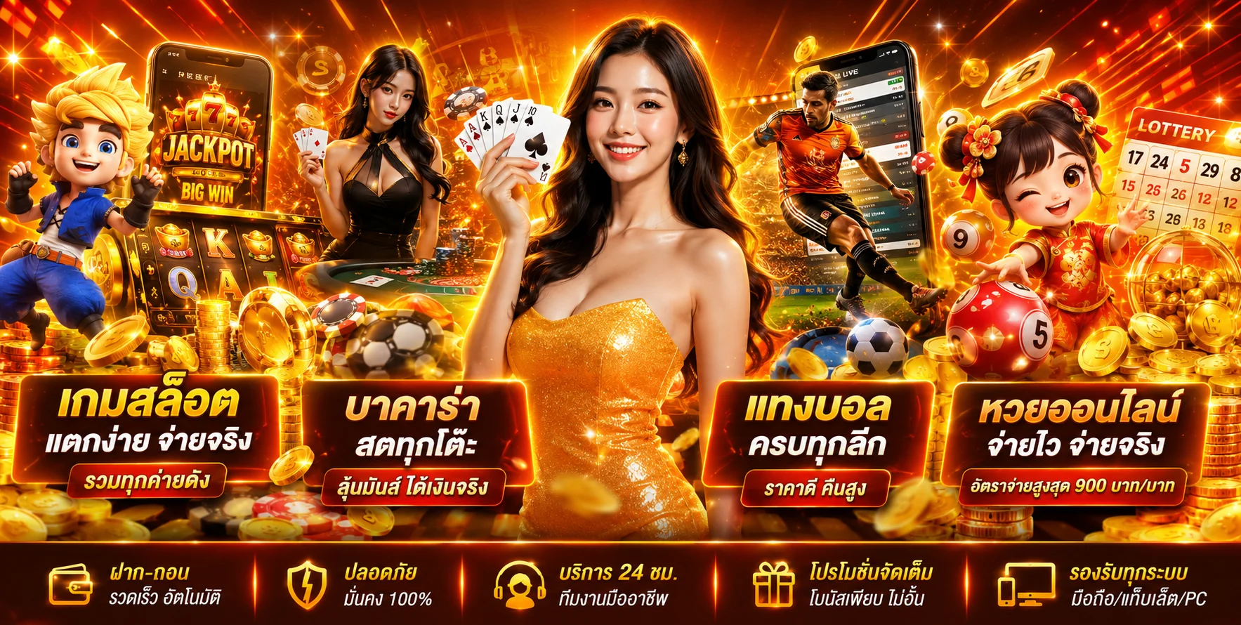 รวมเกมสล็อต บาคาร่า แทงบอล หวยออนไลน์ ใน tigerwin369